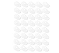 CORHAD 40piezas De Dedos De Silicona Para Guitarra y Ukulele Tapa Protectora Para Dedos s Color Blanco Para Principiantes y Músicos