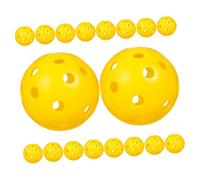 CORHAD 48 Piezas Bolas de Práctica Huecas de Amarillas de Plástico para Entrenamiento para Interiores y Exteriores