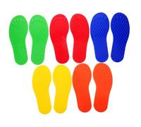 CORHAD 5 Pares Huellas Táctiles Sensoriales para Gimnasio y Aula Táctil para Integración Sensorial y Desarrollo Físico y Adultos Uso Interior y Exterior