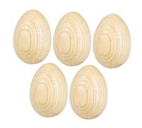CORHAD 5 Piezas Huevos de Madera para Percusión Juguetes Musicales Infantiles Maracas de Madera para Estimuladores Sensoriales y Creativos para Desarrollar Habilidades y Diversión