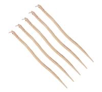 CORHAD 5 Piezas Serpientes de Madera para Pintar Juguete Articulado Flexible Modelo Realista para Manualidades Infantiles Favor de Fiesta Halloween