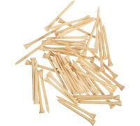 CORHAD 50 Piezas Tees de Golf de Bambú Profesionales Sostenibles y Reemplazables para Prácticas y Competición