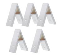 CORHAD 5piezas Soporte de Esquina de Aluminio Grados de Conectores de Extrusión Duraderos para Perfiles Industriales Resistente la Corrosión Uso Interior y Exterior
