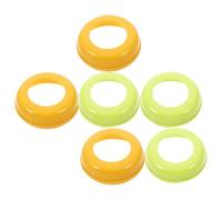 CORHAD 6 Piezas Anillos de Collar de Tornillo para Biberón de Boca Ancha Adaptadores Plásticos Antidesbordamiento para Alimentación Infantil Accesorios Resistentes Fugas
