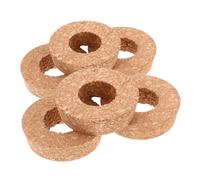 CORHAD 6 Piezas Tapas de Corcho con Orificio para Jarrones Hidropónicos de Vidrio Transparente Unidades para Propagación de Plantas Terrarios y Recipientes Decorativos