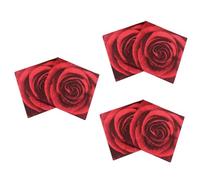CORHAD 60 Hojas servilleta para fiesta - Decoración de fiesta - Decoración de mesa toallas de papel a granel servilleta de flor de rosa toalla de papel servilleta de fiesta rojo