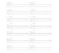 CORHAD 60 Piezas Ganchos Ajustables para Cortinas de Plástico Blanco Clips para Cortinas Plisadas con Estructura Segura Resistentes y Fáciles de Instalar y Ventanas