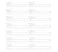 CORHAD 60 Piezas Unidades Ganchos de Cortina Ajustables de Plástico para Cortinas Plisadas con Clip Estable para Ventanas y Baños