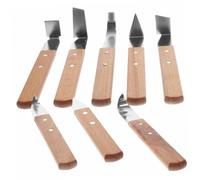 CORHAD 8piezas Herramientas Para Escultura De Arcilla Herramientas Manuales Cuchillos De Acero Inoxidable Para Tallar y Cortar Talleres