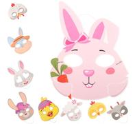 CORHAD 9 Máscaras de Papel Decorativas Diseño de Animales para Fiesta de Abril, Cosplay y Disfraces, Material Papel, Estilo Encantador y Hermoso
