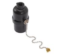 CORHAD Accesorio de lámpara con portalámparas E27 en plástico negro, base extraíble y cadena de tracción para lámparas de cristal retro chino Color Aleatorio