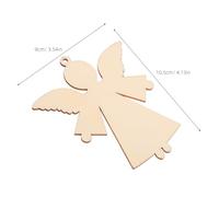 CORHAD Adornos de Madera para Pintar Ángeles Blancos sin Terminar 20 Piezas de Rodajas de Ángel de Madera Natural 105 X 9 CM Decoración Colgante DIY para Navidad Bodas y Cumpleaños