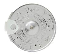 CORHAD Afinador de 13 Tonos Redondo para Guitarra, Ukelele, Calibrador Portátil de Metal y Abs, Dispositivo de Sintonización Musical Profesional para Músicos y Estudiantes