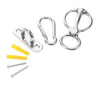 CORHAD Anilla para Atar Caballos de Acero Inoxidable Resistente Cierre Rápido y Perno de Ojo Equipo Multifuncional para Entrenamiento y Establo Accesorio Duradero para Montar y Manejo