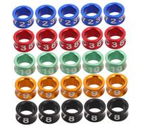 CORHAD Anillos de Identificación Metálicos para Patas de Loro Cerrados, Coloridos y Seguros, Tamaño 4.7 Mm, para Cría y Seguimiento de Aves Jóvenes, Adecuados para Cacatúas, Agapornis