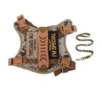 CORHAD Arnés Táctico Ajustable para Gatos Chaleco Antipérdida Transpirable y Ligero con Correa para Entrenamiento y Paseos al Aire para Aventuras y Viajes
