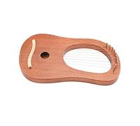 CORHAD Arpa De Lira De Madera 10 Cuerdas Duraderas, Instrumento Musical Orquestal Portátil Adecuado Para Principiantes y Músicos, Kit De Arpa Para Uso Educativo y Entretenimiento