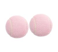 CORHAD Balones de Tenis de Goma Rosa para Entrenamiento, 2 Piezas Ligeras para Principiantes Mejor Control y Fácil Seguimiento en Práctica de Golpes