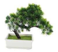 CORHAD Bonsái Artificial De Pino Pequeño Realista Maceta De PP y PVC para Decoración Interior Hogar Escritorio Sala De Estar