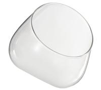 CORHAD Botella Ecológica de Vidrio para Plantas Suculentas Corte Inclinado, Diseño Reutilizable y Superficie Lisa para Decoración DIY y Sala de Estar