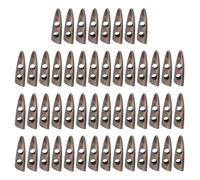 CORHAD Botones de Cuerno 50 Piezas Café 4 Cm para Abrigo y Suéteres, Botones de Oliva para Costura Diy, Botón de Reemplazo Resistente Decoloración, Accesorios para Ropa de Invierno