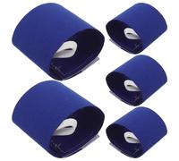 CORHAD Brazaletes de Capitán de Fútbol para 5 Unidades Azules Antideslizantes Banda Ajustable Elástica para Líderes Juveniles Partidos y Entrenamientos Deportivos