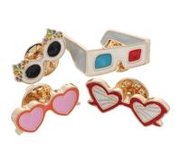 CORHAD Broche estilo playa de la serie Hawái, 4 piezas, diseño de gafas de sol de dibujos animados, accesorio pequeño para decoración Varios estilos