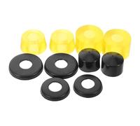 CORHAD Bujes para Patineta Amarillos Transparentes, Almohadillas Amortiguadoras de Ejes Medianas, Piezas de Camión para Absorción de Impactos en Longboard y Skateboarding al Aire Libre