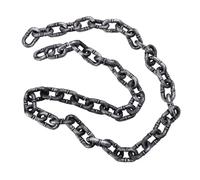 CORHAD Cadena de Simulación de Hierro de 2 Metros para Halloween y Disfraces, Accesorio de Cadena de Plástico para Presos Aspecto Oxidado, Decoración Terrorífica para Fiestas y Cosplay