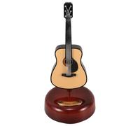 CORHAD Caja de Música de Cuerda Diseño de Guitarra Vintage Material ABS Resistente Decoración de Mesa Hogar Caja de Melodías Decorativa y Obsequio Artístico Único Mecanismo Musical