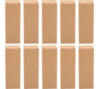 CORHAD Cajas de Embalaje de Papel Kraft Diseño Compacto y Fácil de Transportar 50 Unidades, Color Caqui para Aceites Esenciales y Lápiz Labial para Diferentes Lugares