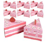 CORHAD Cajas Triangulares para Dulces de Fiesta, 20 Unidades, Color Rosa Mil Capas, Caja de Almacenamiento de Dulces Pequeña, Adecuado para Cumpleaños, Bodas y Eventos