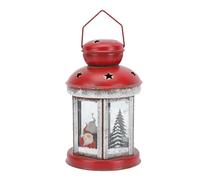 CORHAD Candelabro Reutilizable y Multifuncional Resistente al Viento Retro de Hierro para Adorno Navideño Hogar