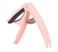 CORHAD Capo Para Guitarra y Ukulele Color Rosa Para Folk y Country Compatible Acústicas y Eléctricas De Usar y Transportar