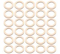 CORHAD Círculos de Madera Accesorio Artesanal 200 Piezas Piezas Redondas Decorativas de Madera Ahuecada para Manualidades DIY para Ceremonias y Bailes
