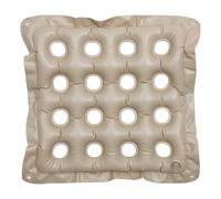 CORHAD Cojín de Asiento Inflable Cuadrado para Silla Almohadilla para Silla de Descompresión Resistente Humedad Tamaño Mediano Color Beige Adecuado para Uso en Hogar Oficina y