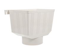 CORHAD Colector de Agua de Lluvia Pvc 110 Mm para Bajante, Sistema de Captación y Recolección en Barril, Accesorio Compacto para Canalones y Gestión de Agua Exterior