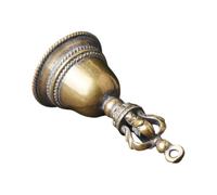 CORHAD Colgantes de Campana de Latón Pequeño 2 Piezas, Mini Campanillas Decorativas para Manualidades Diy, Accesorios Artesanales de Bronce para Adornos y Regalos