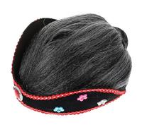 CORHAD Conjunto De Peluca Para Mujeres Mayores Moño De Peluca De Abuela Accesorio De Peluca Gris Para Mujeres Para Fiestas De Niños Y Niñas Disfraces De Cosplay Y Halloween