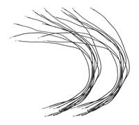 CORHAD Cordón Elástico Redondo Negro 2 MM de Grosor 40 CM de Longitud 30 Unidades Clips Metálicos para Sombreros Mascarillas y Manualidades Cuerda Elástica Resistente y