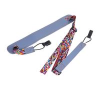 CORHAD Correa Ajustable para Ukelele Adulto Doble Gancho en J sin Taladro, Cinturón de Hombro de Cuero Pu Azul Étnico, Accesorio Cómodo para Tocar y Transportar Color Color Aleatorio