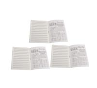 CORHAD Cuaderno de Partituras Portátil de 3 Piezas para Guitarra y Piano, Cuaderno de Notación Musical Pentagramas para Práctica de Música, Tamaño Compacto para Estudiantes