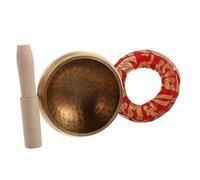 CORHAD Cuenco Tibetano de Cobre para Meditación Yoga Cuenco de Meditación Curativo Pequeño Mazo y Soporte de Tibetano para Práctica de Color Aleatorio