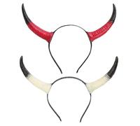 CORHAD Diadema de Cuernos de Pu para Halloween y Cosplay, 2 Piezas, Diseño Creativo y Cómodo para Fiesta y Temático