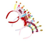 CORHAD Diademas para 3 Piezas de Tela Diseño Encantador y Elaboración Cuidadosa para Fiestas y Decoración de Cumpleaños Infantiles en Sesiones de Fotos Varios estilos