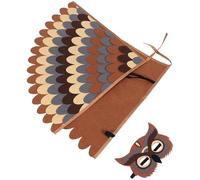 CORHAD Disfraz de Búho para Pequeño Alas de Pájaro Tejido Suave y No Irritante Talla Mediana Adecuado para Juegos de Rol Fiestas Temáticas y Obras Escolares Disfraz Animal Cómodo y