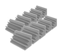CORHAD Espuma Acústica Ignífuga de Poliuretano, 10 Piezas, Paneles Insonorizantes para Pared, Absorción de Graves, Fácil Instalación en Iglesia o Sala de Conciertos