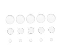 CORHAD Expositor Redondo de Acrílico Transparente para Balones Mini, Soporte Estable en Forma de Anillo, Juego de 15 Piezas para Exhibición de Golf, Softbol y Decoración del Hogar