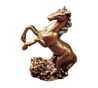 CORHAD Figura Religiosa de Caballo de Fuego Chino en Latón Dorado para Decoración de Hogar y Oficina Diseño Tradicional y Símbolo de Prosperidad