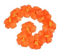CORHAD Flores Artificiales de Eva 10 de Hibisco Hawaiano para Fácil sin Mantenimiento en Fiestas de Verano y Tropicales